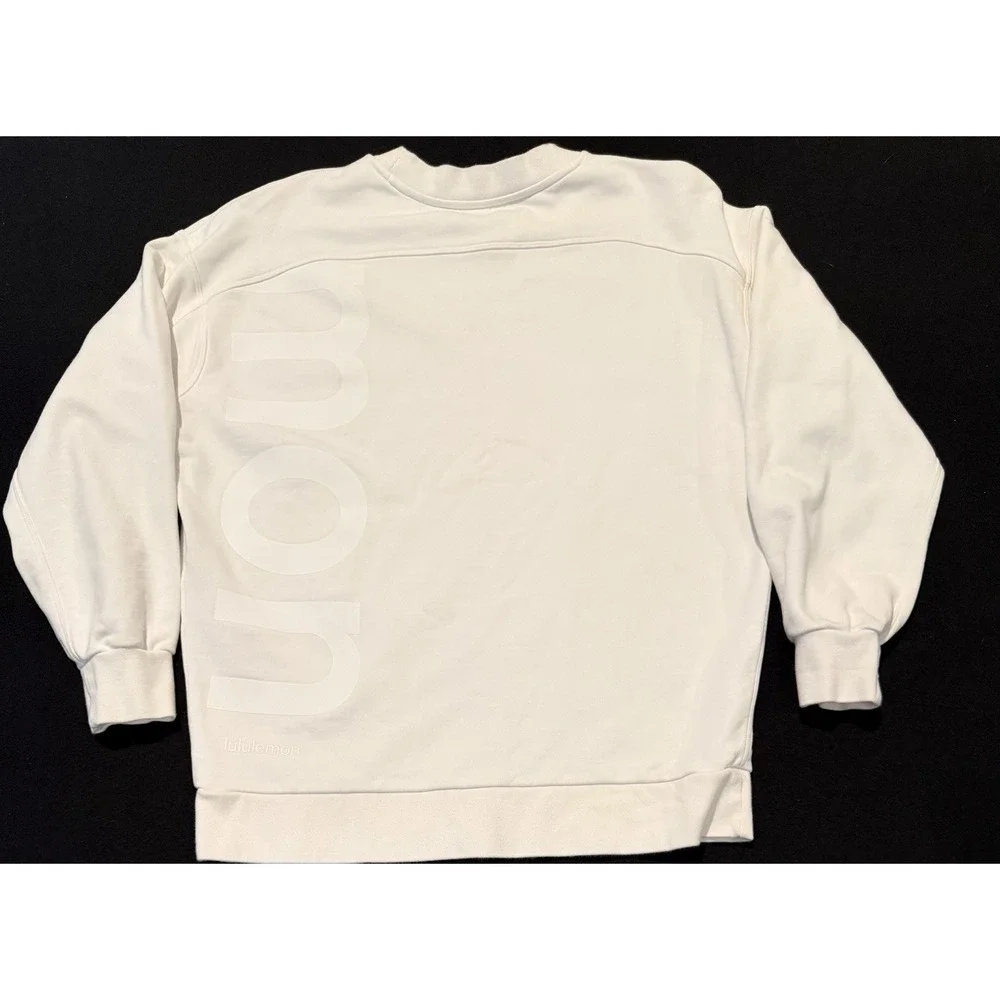 Lululemon Perfectly Oversized Crew Sweatshirt Bright White Size 4